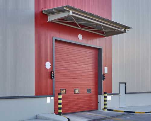 Porte de garage industrielle sur mesure